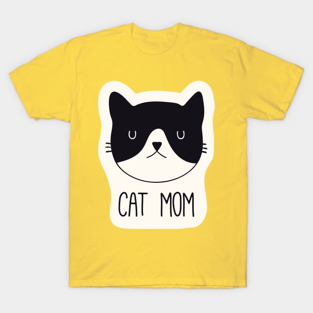 Cat Mom T-Shirt by CockyArt